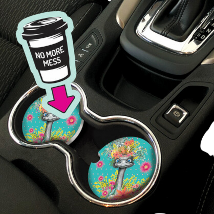 Ceramic Car Coasters All Star Animals Collection