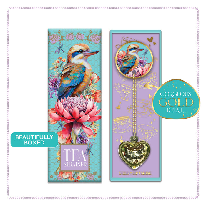 Ceramic Tea Strainerin Gift Box by Lisa Pollock