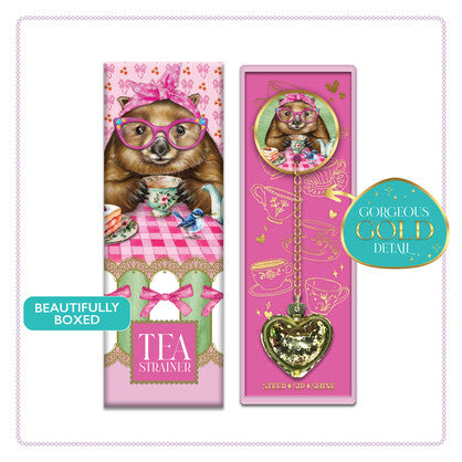 Ceramic Tea Strainerin Gift Box by Lisa Pollock