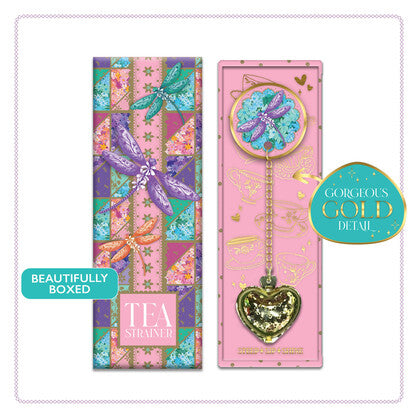 Ceramic Tea Strainerin Gift Box by Lisa Pollock