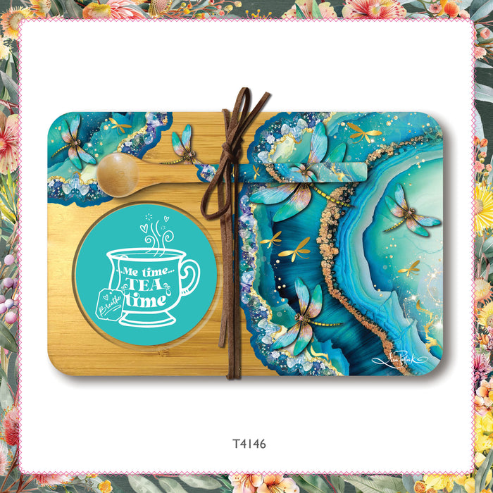 Tea Time Tray Set by Lisa Pollock Eco-Friendly Bamboo