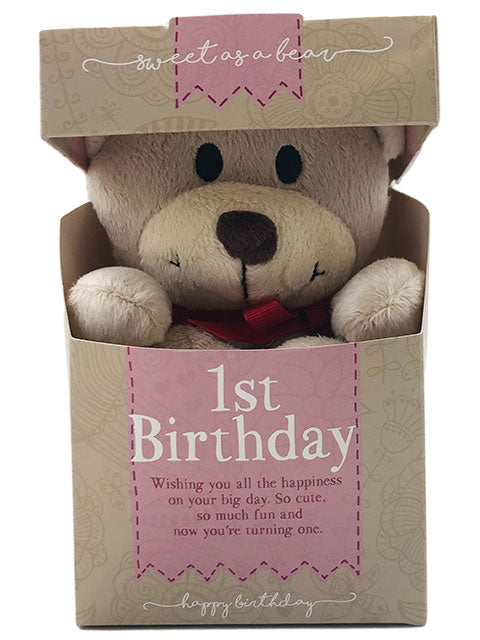 Ist Birthday Girl Sweet as a Bear in a Box