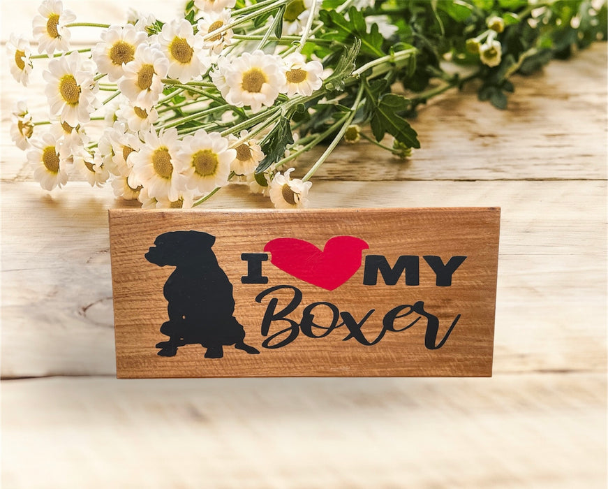 My Boxer - Recycled Timber Plaque