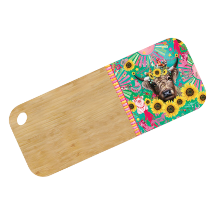 Bamboo Serving Platter with Resin Overlay - 45x18cm