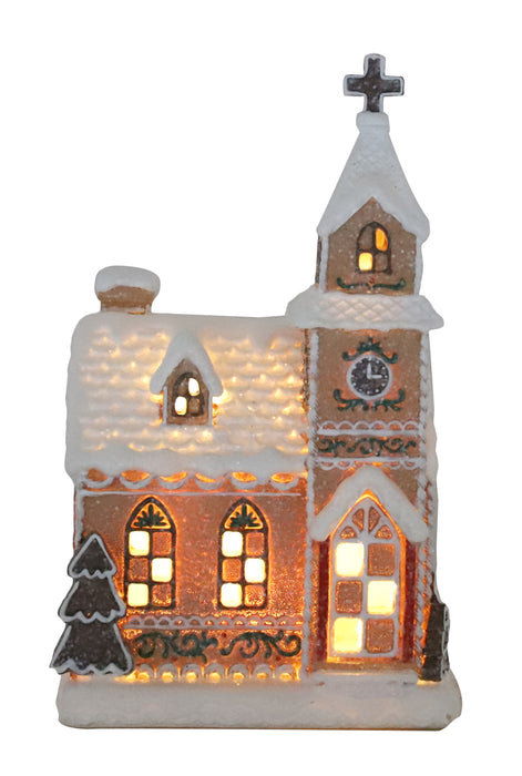 Gingerbread Village LED Church