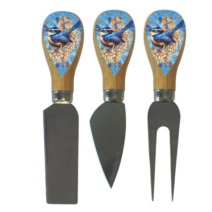 Cheese Knife Block - Magnetic, 4 piece, Lisa Pollock