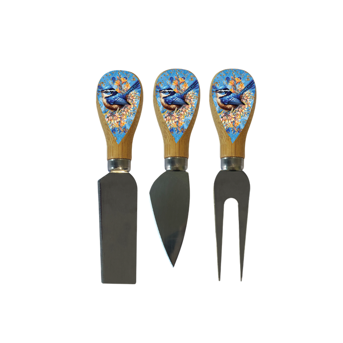 Cheese Knife Block - Magnetic, 4 piece, Lisa Pollock