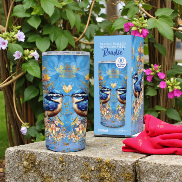 Roadie Travel Mug, Double walled Stainless Steel 600ml by Lisa Pollock