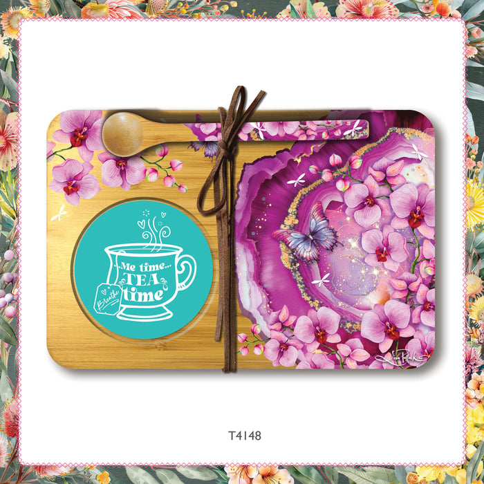 Tea Time Tray Set by Lisa Pollock Eco-Friendly Bamboo