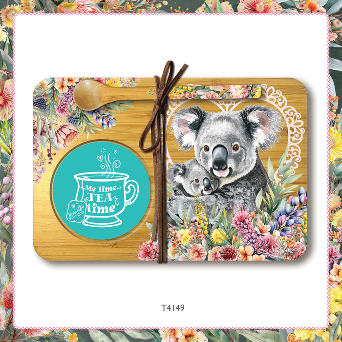 Tea Time Tray Set by Lisa Pollock Eco-Friendly Bamboo