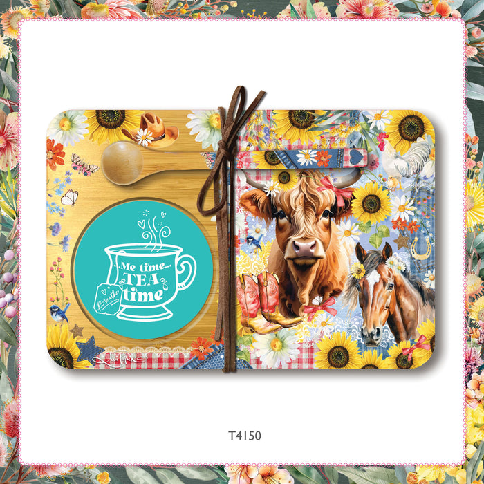 Tea Time Tray Set by Lisa Pollock Eco-Friendly Bamboo
