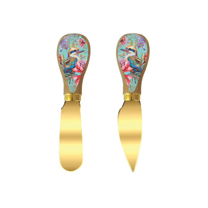 Cheese Knives Set of 2  Lisa Pollock