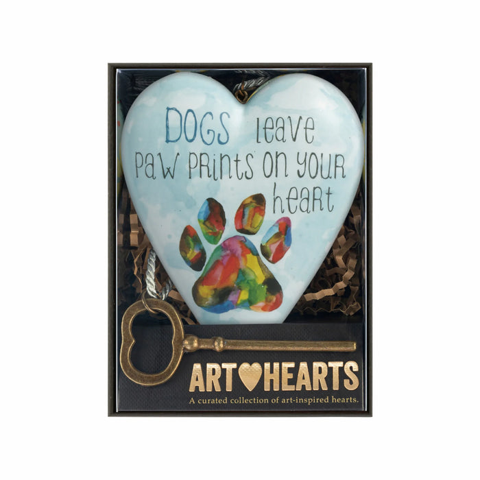 DEMDACO Art Hearts Sentiment Keepsake – 10cm | Assorted Designs