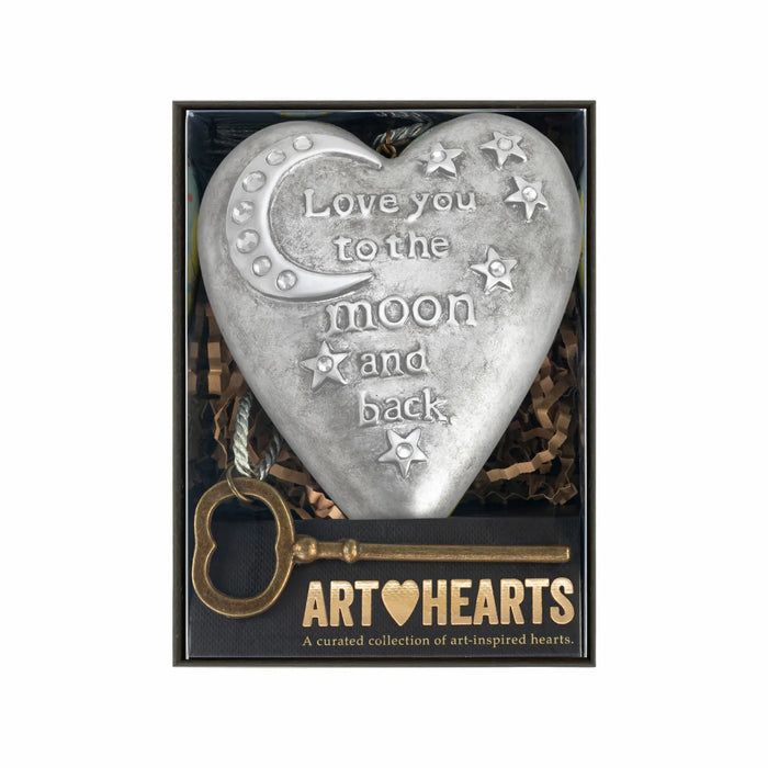 DEMDACO Art Hearts Sentiment Keepsake – 10cm | Assorted Designs