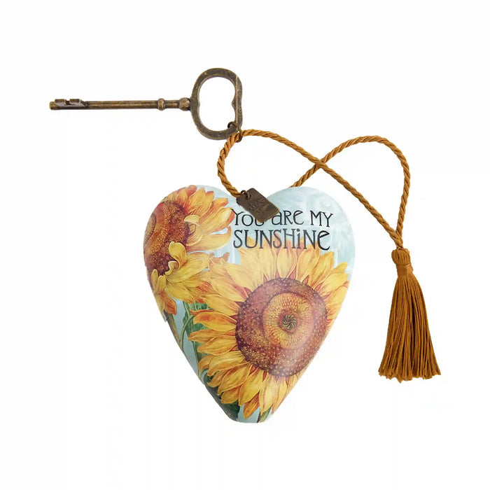 DEMDACO Art Hearts Sentiment Keepsake – 10cm | Assorted Designs