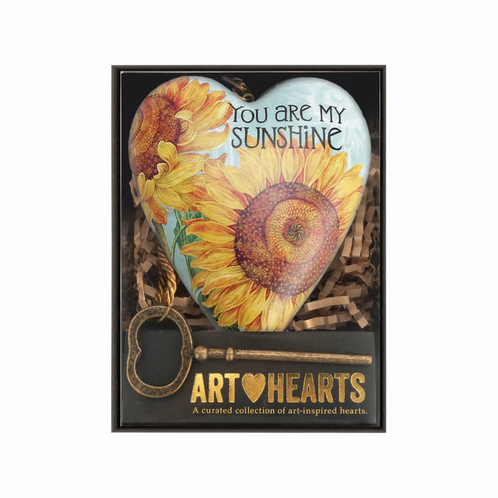 DEMDACO Art Hearts Sentiment Keepsake – 10cm | Assorted Designs