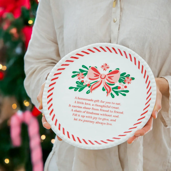 Christmas Pass-It-On Ceramic Gift Plate – 27cm