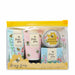Mini hand care set with Busy Bees branding in a clear pouch with yellow lid.