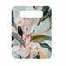 Australian native floral ceramic server featuring delicate pale pink eucalyptus blossoms and soft green leaves