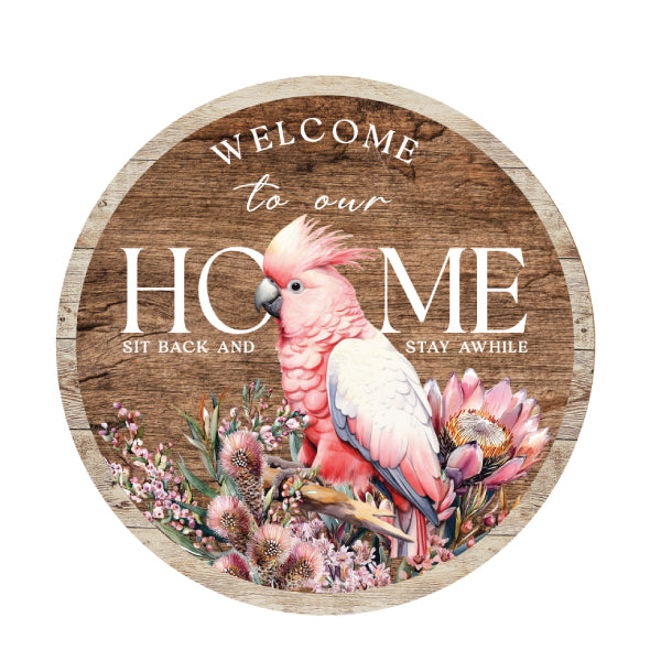 Wooden Welcome Sign - Midnight Australiana Range