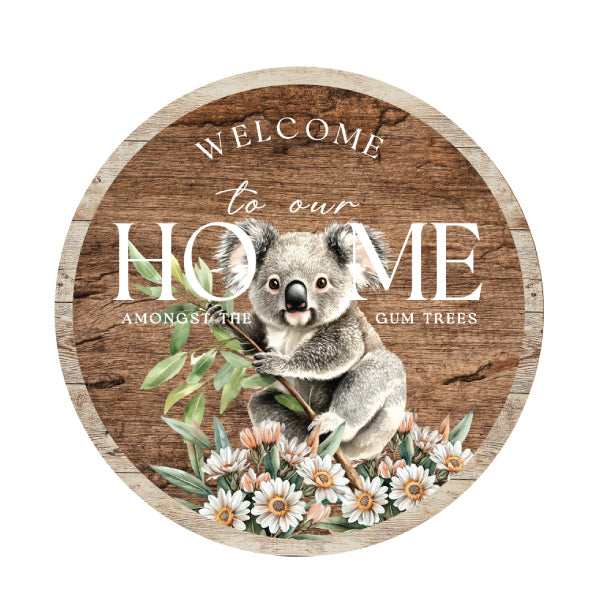 Wooden Welcome Sign - Midnight Australiana Range