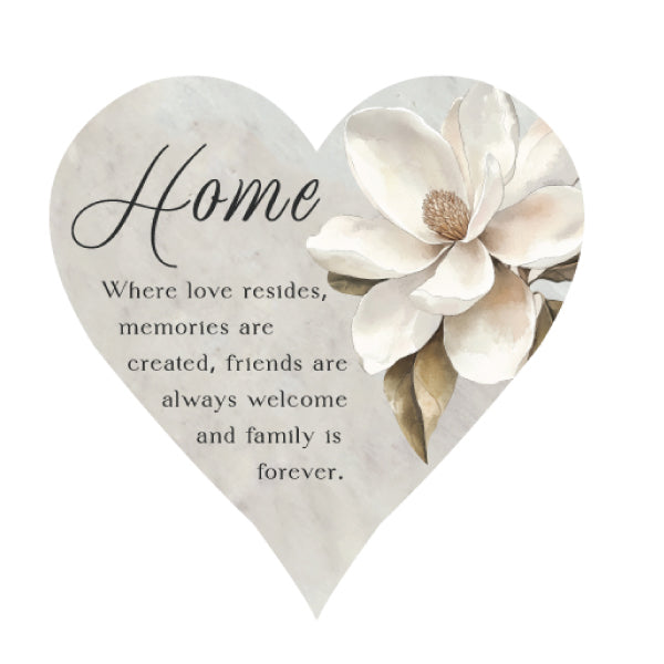 Ceramic Hanging Heart Plaque - Magnolia Range