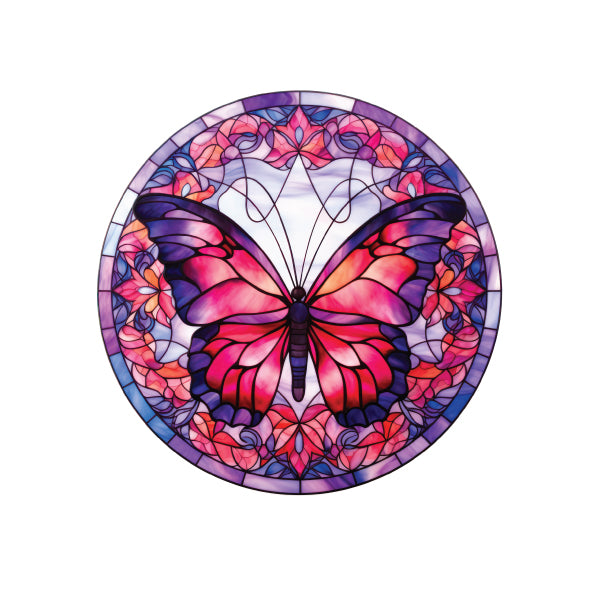 Ceramic Trinket Plate - Magnolia Stained Glass Look Range