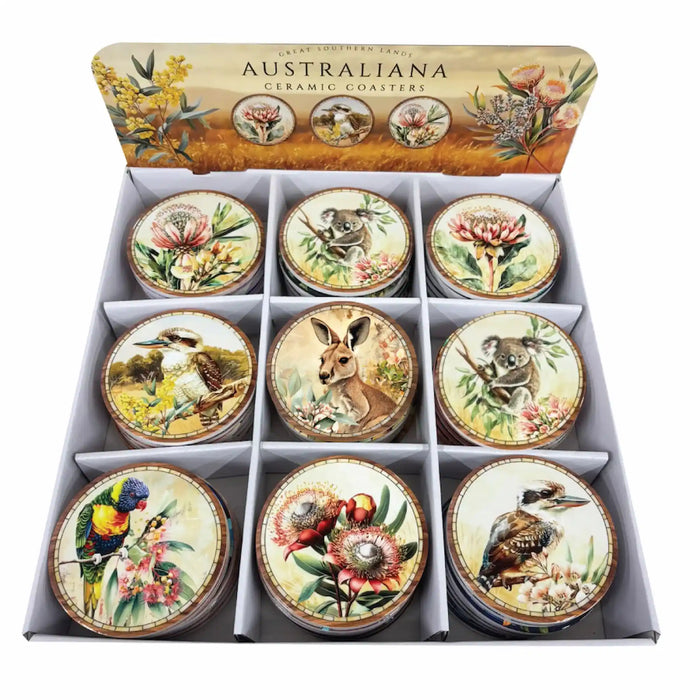 Australiana Ceramic Coaster – Choose Your Design