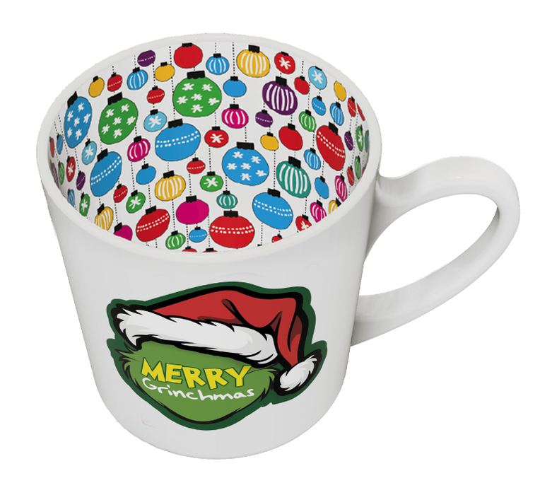 Grinch Christmas Beautiful on the Inside Mug 420ml