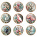 Midnight Australiana ceramic trivet set featuring Australian birds, native flowers and wildlife designs.