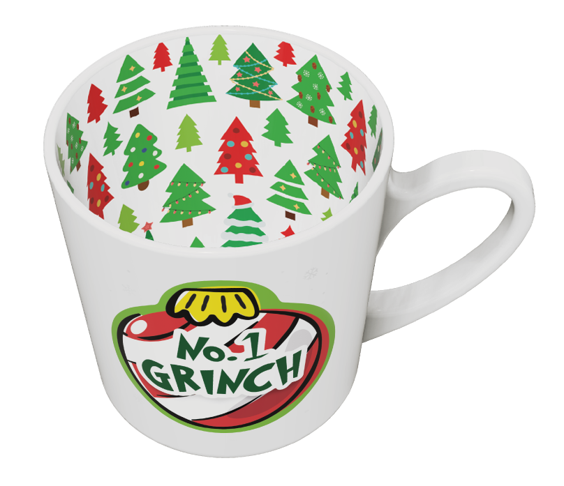 Grinch Christmas Beautiful on the Inside Mug 420ml