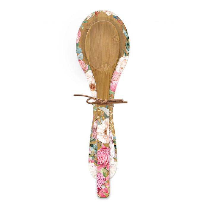 Spoon Rest Set - Eco-friendly Bamboo with Gift Tag