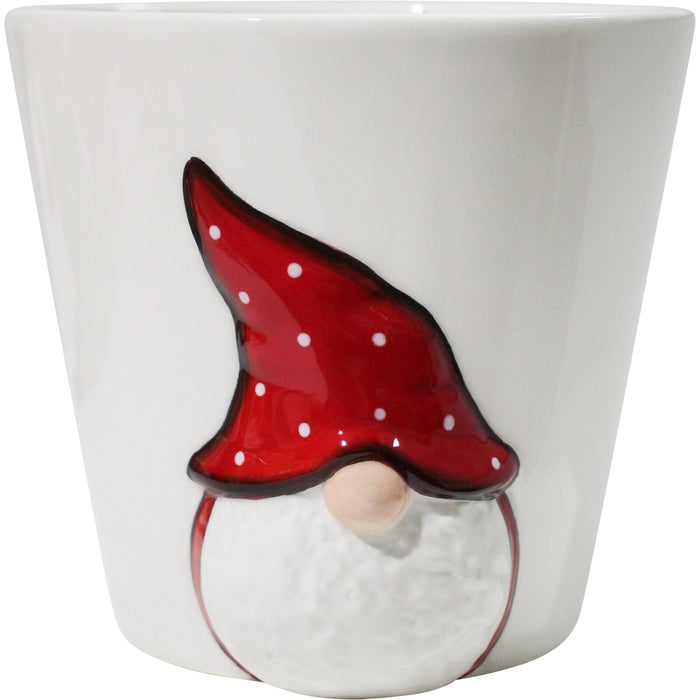 Christmas Santa Ceramic Planter Pot