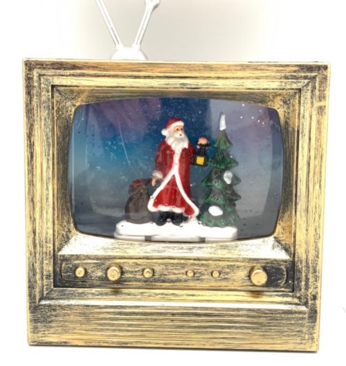 Christmas Santa in TV LED Water Globe