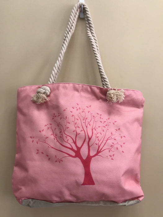 Beach Bag/ Tote Bag Zizu Pink Tree 