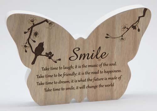 Butterfly Plaque Room Decor Arton Smile 