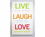 Canvas Print - Live Laugh Love Room Decor Arton 
