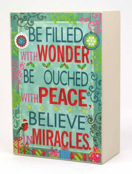 Christmas Block - Believe in Miracles Room Decor Arton 