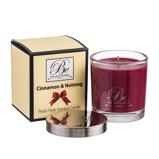 Cinnamon & Nutmeg Triple Scented Petite Candle Candle Be Enlightened 