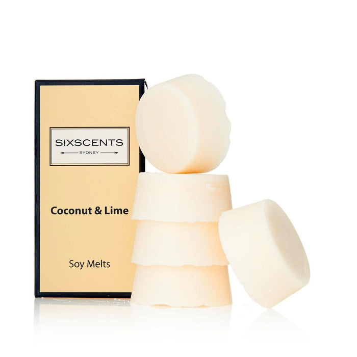 Coconut & Lime Soy Melts Melts Be Enlightened Sixscents 