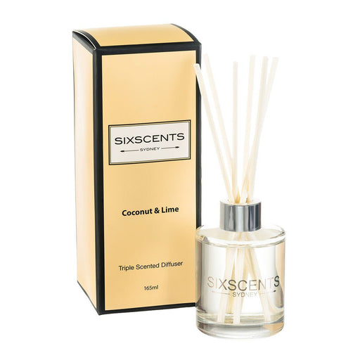 Coconut & Lime Triple Scented Diffuser Diffuser Be Enlightened Sixscents 