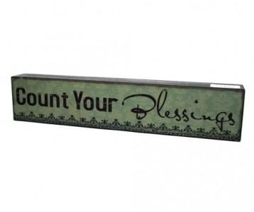 Count Your Blessings Plaque Room Decor Arton 