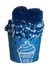 Cup Cake Socks Clothing Artico Blue Frosted 