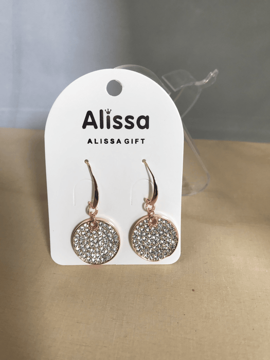 Diamante Earrings Jewellery Alissa Gold 