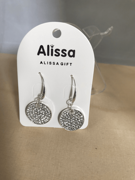 Diamante Earrings Jewellery Alissa Silver 