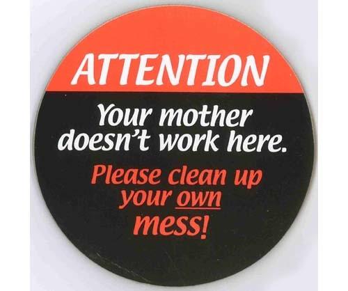 Fun Coaster - Your mother doesn't work here Room Decor Arton 
