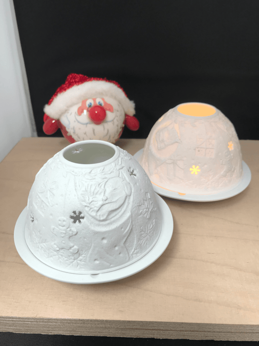 Glow Dome Porcelain Candle Holder Christmas Art de Lumina 