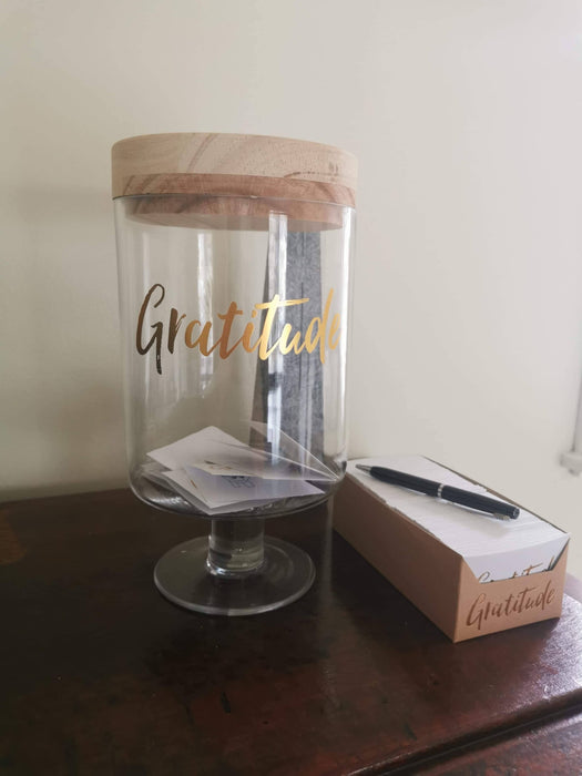 Gratitude Glass Jar Room Decor Gratitude 