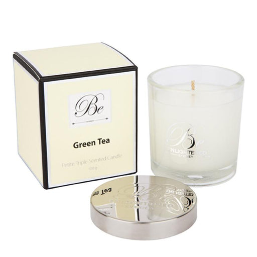Green Tea Triple Scented Petite Candle Candle Be Enlightened 