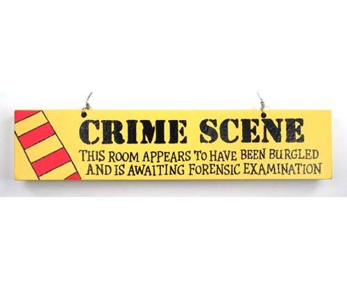 Hanging Plaque - Crime Scene Room Decor Arton 